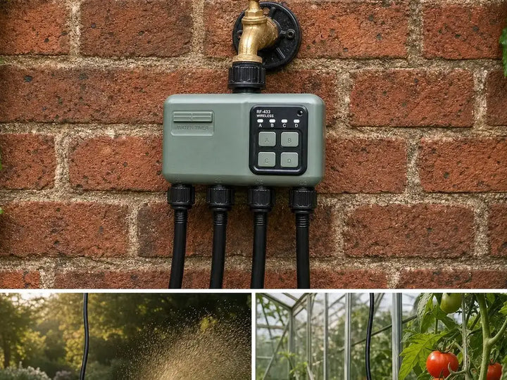 4-Zone Hose Timer Plan for Raised Beds, Lawn, and Containers